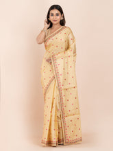 KAVVYA YELLOW SILK SAREE